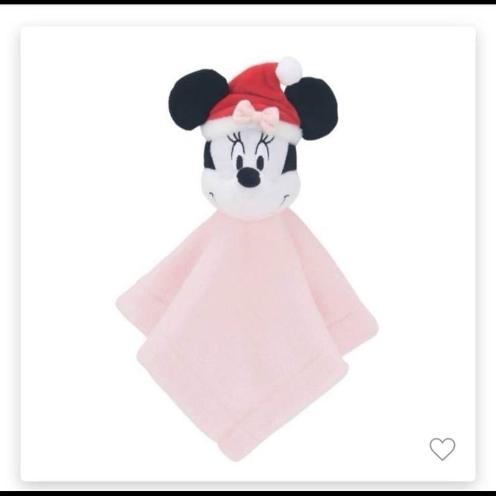Lambs & Ivy Minnie Mouse Baby Security Blanket Holiday Infant Lovey Disney NWT